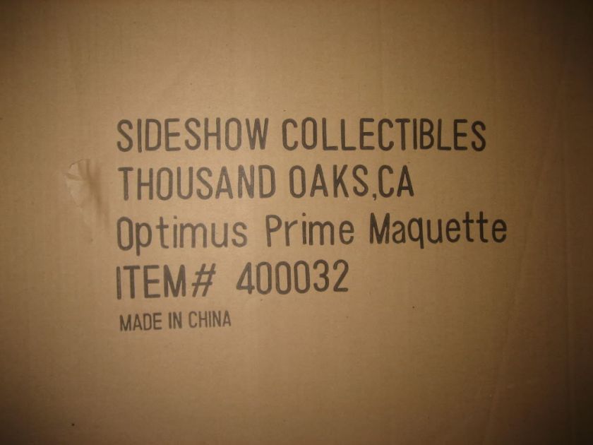 Sideshow Transformers  OPTIMUS PRIME Maquette Statue LE 500 MIB 