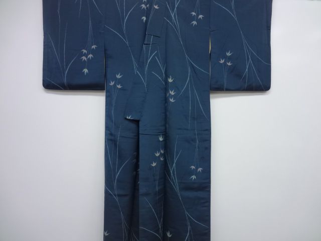 20358# Japanese KIMONO SILK / VINTAGE OMESHI KIMONO / WOVEN FLOWER 