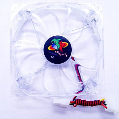 Logisys CF120RD Red LED 120mm Bearing Case Fan with 4 Pin Connector 