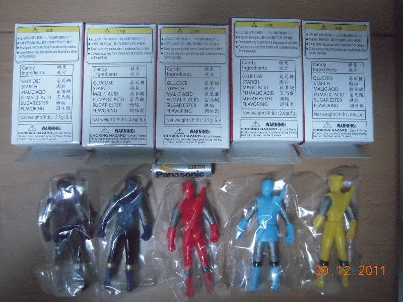 Power Rangers Sentai Ninja Storm Hurricane Ranger Figure Set of 5 Pcs 