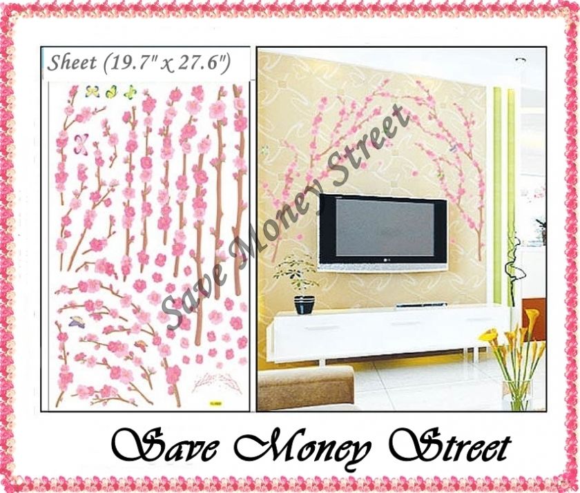 Removable Wall sticker decal   Cherry bloosm  