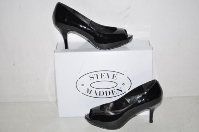 Steve Madden Womens Heels Shoes   Pyper Black SZ 6.5M  