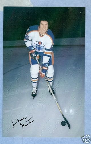 1979 80 NHL Edmonton Oilers Postcard Dave Hunter Rookie  