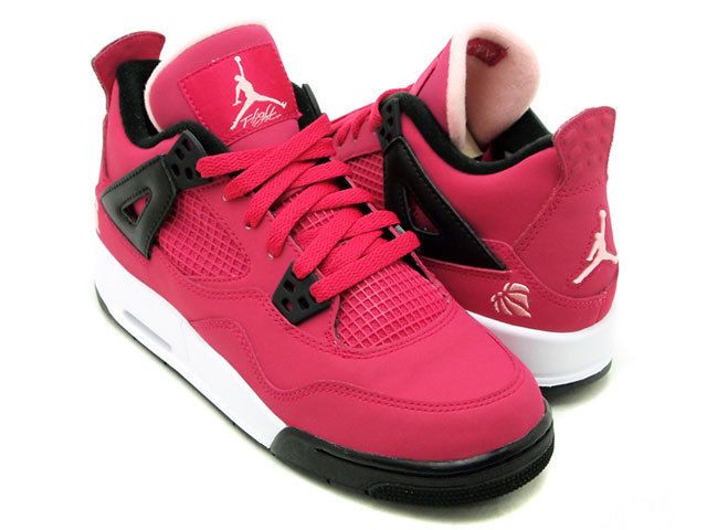 Nike Air Jordan 4 IV GS Voltage Cherry Pink Love Heart 487724 601 Girl 