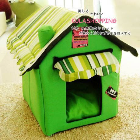 Fashion Pet Dog Cat Pet Tent House/Bed Foldable 2 Colors for Choose 
