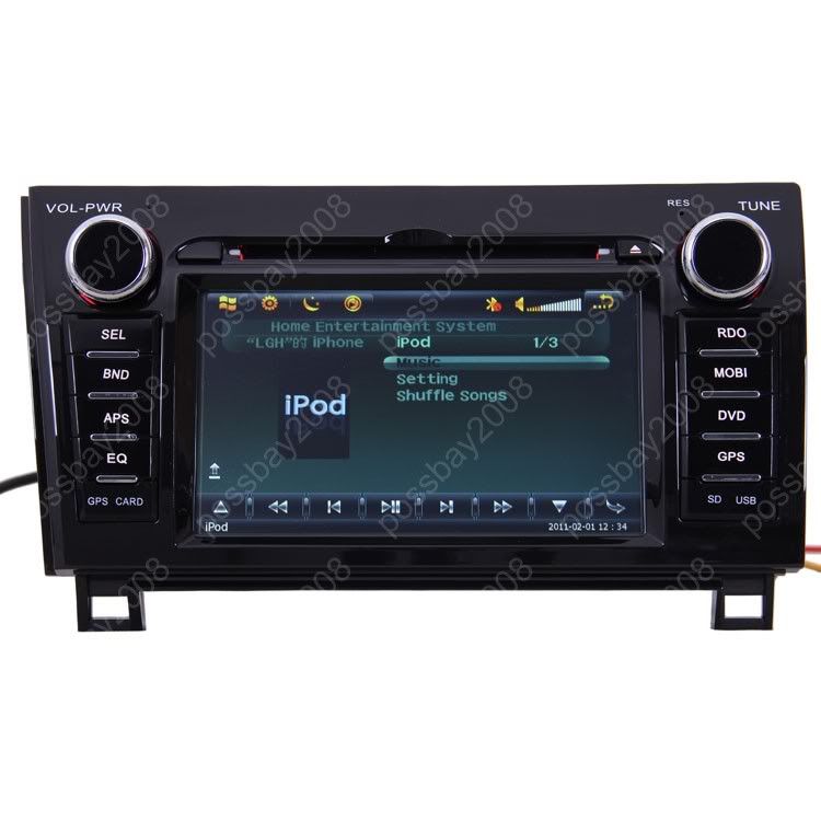 2007 11 Toyota Tundra Car GPS Navigation Bluetooth IPOD Radio  TV 