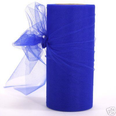 75 (25 yd) Wedding Tulle Fabric Spool Tutu, Royal  