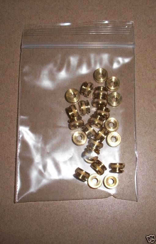 25 8/32 Old Style Brass Thumb Nuts  