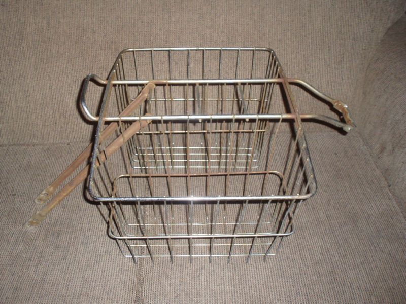 VINTAGE BICYCLE REAR BASKET WITH STORY  