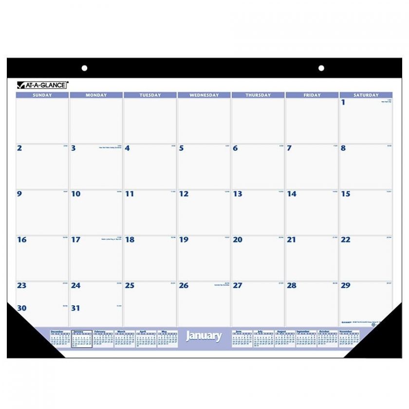 At A Glance AAGSW20000 12 Months Desk Pad Calendar 2012  